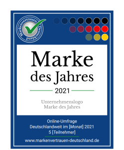 Siegel Marke des Jahres 2021 Unser Marke des Jahres Siegel